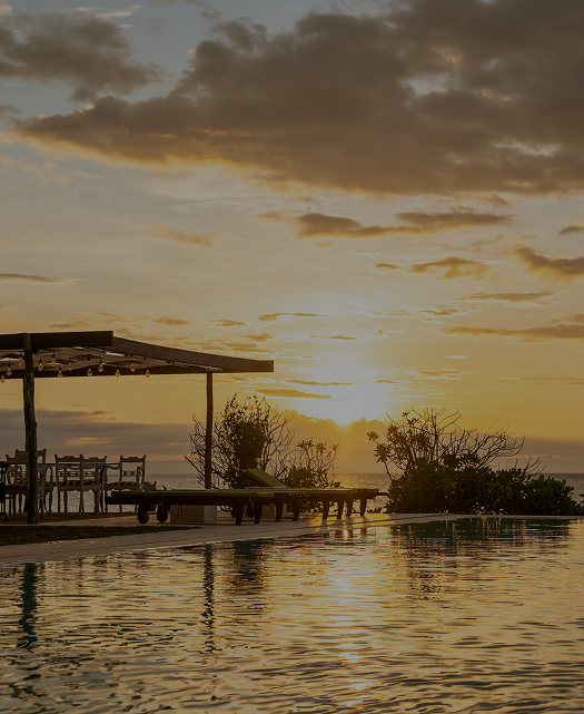 Dolphin Beach Resort at dusk